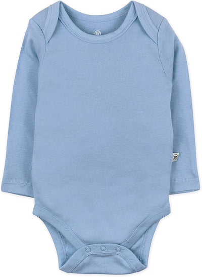 HonestBaby 10-Pack Long Sleeve Bodysuits One-piece 100% Organic Cotton for Infant Baby Boys, Girls, Unisex