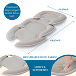 Innokids Head and Body Support Pillow Infant Car Seat Insert for Newborn to Toddler Stroller Cushion (Beige)