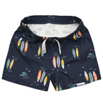 Gerber Baby Boys Toddler 2-Pack Swim Trunks, Orange Surf, 2T