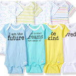 Onesies Brand unisex-baby 8-pack Short Sleeve Mix & Match Bodysuits