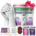 Luna Bean Hand Casting Kit – The Original Hand Mold Kit – Mothers Day Gifts for Mom - Anniversary Engagement Gifts for Women Men Couples Wife Boyfriend Girlfriend Wedding Bridal Shower