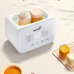Baby Bottle Warmer, Grownsy 8-in-1 Fast Milk Warmer with Timer Breastmilk or Formula, Fits 2 Bottles, Accurate Temperature Control, with Defrost, Sterili-zing, Keep, Heat Baby Food Jars Function