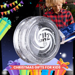 MAGICYOYO D1 GHZ Plastic Yoyo for Kids Beginners, Responsive Yoyo Professional for 2a Trick, Loop yo yo for Entry-Level Players (Glitter Crystal)