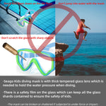 Seago Kids Swim Goggles Swimming Goggles for Kids Boys Girls Toddlers Youth 5-15 Anti-Fog 180° Clear Goggles No Leak Water Pool Underwater Swim Goggles with Nose Cover Swimming Diving Equipment