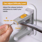 SVD.PET Door Lever Lock (2 Pack) Child Proof Doors & Handles, Prevents Toddlers and Pets from Opening Doors. Unique Difficulty Adjustment, Easy One Hand Operation for Adults.