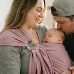 Shiaon Baby Ring Sling Wrap, Lightweight Baby Sling for Infants and Toddlers, Cotton Baby Wraps Carriers for Babies 7-35 lbs, Baby Shower Gifts, Pink