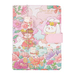 Zeph Hosea Cute Cartoon PU Leather Notebook Kawaii Journal Notebook Japanese Sketchbook Diary Notepad Travel Notebook (Pink)