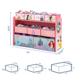 Disney Princess Deluxe 9 Bin Design and Store Toy Organizer by Delta Children, Greenguard Gold Certified