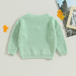 Mubineo Baby Girl Winter Clothes Cute Flower Sweater Crewneck Pullover Long Sleeve Knit Newborn Infant Sweaters (US, Age, 2 Years, 3 Years, Mint Green)