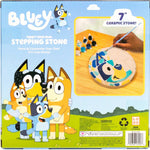 Bluey Paint Your Own Stepping Stone, Design 7 DIY Stone Art, Fun Kit for Kids, Less Mess Paintable Stones Art Set, Great Summer Activity Kids Ages 8, 9, 10, 11