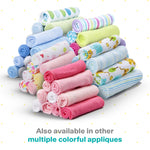 Spasilk Washcloth Wipes Set for Newborn Boys and Girls, Soft Terry Washcloth Set, Pack of 10, Gray Celestial