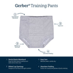 Gerber Baby Boys Infant Toddler 4 Pack Potty Training Pants Underwear Vehicles Yellow and Black 3T