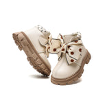 Mybozz Toddler Girls Boots Boys Kids Shoes Children Ankle Side-Zipper Boot