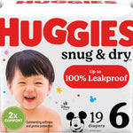 Huggies Size 1 Diapers, Snug & Dry Newborn Diapers, Size 1 (8-14 lbs), 128 Count, Packaging May Vary
