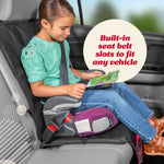 Lusso Gear Car Seat Protector for Baby Car Seat - Thick Padding - Seat Protector Under Baby Car Seat with 2 Mesh Storage Pockets - Black Waterproof Baby Car Seat Protector - Non-Slip Padded Backing