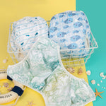 ALVABABY 3pcs Swim Diapers Baby & Toddler Snap One Size Reusable Adjustable Baby Boy Large Fish&sea-Plant 3ZSWY02