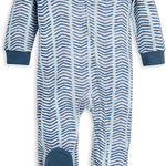 Burt's Bees Baby Baby Girls Pajamas, Zip Front Non-Slip Footed Sleeper Pjs, 100% Organic Cotton