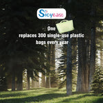 Silicone Travel Bottle Sterilizer Bags | 2000ml Microwave Steam Sterilizer Bags for Baby Bottles, Breast Pump & Pacifiers, Reusable Steam Sterilizing Bags for Travel and Home Use (Clear+Green)