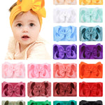 doboi Baby Girl Hair Bows and Nylon Headbands Set - 20PCS Infant Toddler Accessories With Big Bows