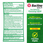 Bactine MAX First Aid Spray - Pain Relief Cleansing Spray with 4% Lidocaine - Numbing Lidocaine Kills 99.9% of Germs - Pain + Itch Relief For Minor Cuts & Scrapes, Burns & Bug Bites - 5oz