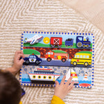 Melissa & Doug Vehicles Wooden Chunky Puzzle (9 pcs), Educational Screen Free Activity for Toddler, Preschoolers And Kids Ages 2+- FSC Certified