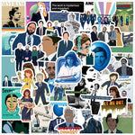 50pcs Invader Movie ZIM Stickers for Kids, Cute Water Bottle Stickers for Kids Waterproof, Vinyl Laptop Kid Sticker Pack (White)