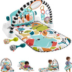 Fisher-Price Baby Playmat Deluxe Kick & Play Piano Gym for Learning & 2 Maracas Soft Rattles for Newborn to Toddler Play Ages 0+ Months