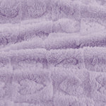 Yurhap Fleece Baby Blanket Heart Checkered Blanket, Ultra Soft Cozy Baby Blankets for Girls Boys, Fluffy Infant Toddler Newborn Receiving Blankets for Crib Stroller 30”×40” (Purple)