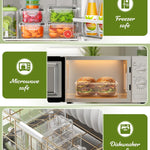 40 Piece Food Storage Containers with Lids(20 Containers & 20 Lids), BPA-Free Plastic Food Containers for Kitchen Storage and Organization, Leak Proof Meal Prep Container, Includes Labels & Pen