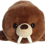 Aurora® Adorable Spudsters™ William Walrus™ Stuffed Animal - Round Shape Makes for Comforting Cuddles - Perfect for Kids All Ages and Animal Loving Adults - Brown 12 Inches
