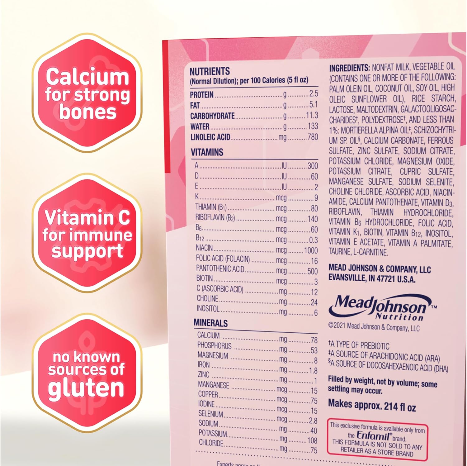 Enfamil A.R. Baby Formula, Added Rice Starch Formula to Reduce Reflux & Spit-Up, DHA for Brain Development, Probiotics to Support Digestive & Immune Health, Baby Milk, 30.4 Oz Box, 4 Count