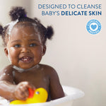 Cetaphil Baby Body Wash with Half Baby Lotion, Gentle Wash with Organic Calendula, Soothes Dry, Sensitive Skin for Everyday Use, Gentle Fragrance, Soap Free, Hypoallergenic, 7.8oz