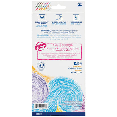 Prang Colored Pencils, Assorted Colors, 3.3 mm core, 24 Count
