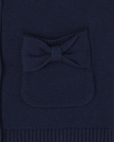 The Children's Place baby girls And Toddler Bow Pocket Cardigan Sweater, Tidal, 2T US