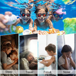 Kids Swimming Ear Plugs,3 Pairs Waterproof Reusable Silicone Child Swim Earplugs for Swimming Surfing Bathing Showering,Small Children Water Ear Plugs Suitable for Boys and Girls (Kids 6-14 Years Old)