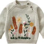 Lamgool Infant Baby Pullover Sweater Knitted Button Down Toddler Kids Sweatshirt for Spring
