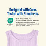 Garanimals Baby & Toddler Girl Solid Tank Tees - Kid's Sleeveless Tank Top - Size 0-3 Months - Black, Light Grey, White, Purple, Pink - 5 Pack