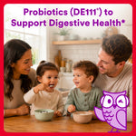 SmartyPants Organic Toddler Multivitamin Gummies: Probiotics, Omega 3 (ALA), Vitamin D3, C, Vitamin B12, B6, A, K & Zinc, Beta Carotene, Gluten Free, Three Fruit Flavors, 60 Count (30 Day Supply)
