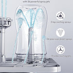 NCVI Baby Bottle Washer Sterilizer and Dryer Holds 6 Bottles & Pump Parts, Hospital-Grade Steam Sanitizer for Newborn & Multiple Feedings, Large Clean Machine for Busy Moms, Fast 19/49min Wash Cycles