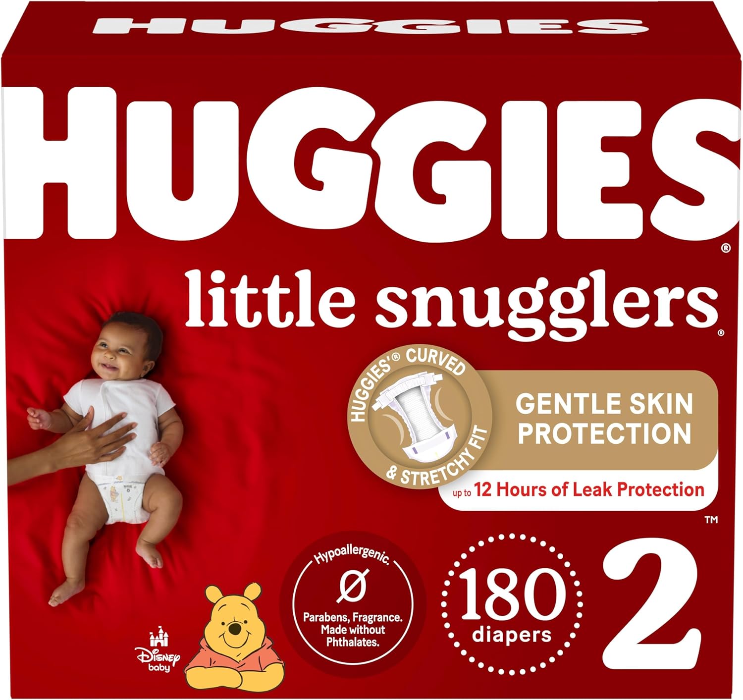 Huggies Size Newborn Diapers, Little Snugglers Baby Diapers, Size Newborn (up to 10 lbs), 31 Count, Packaging May Vary