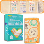 Travel First Aid Kit for Kids - Mini First Aid Kit for Car, Purse, Backpack, or Diaper Bag - 75 Piece Travel Medicine Kit Includes All Essential Medical Supplies - TSA-Approved (Kid Joy)