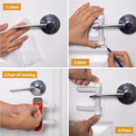 SVD.PET Door Lever Lock (2 Pack) Child Proof Doors & Handles, Prevents Toddlers and Pets from Opening Doors. Unique Difficulty Adjustment, Easy One Hand Operation for Adults.
