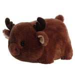 Aurora® Adorable Spudsters™ Morty Moose Stuffed Animal - Round Shape Makes for Comforting Cuddles - Perfect for Kids All Ages and Animal Loving Adults - Brown 10 Inches