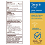 A+D Zinc Oxide Diaper Rash Treatment Cream, Dimethicone 1%, Zinc Oxide 10%, Easy Spreading Baby Rash Cream, 4 Ounce Tube (Packaging May Vary)