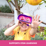 Educational Insights GeoSafari Jr. Kidnoculars Pink Binoculars For Toddlers & Kids, Gift for Toddlers Ages 3+