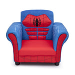 Delta Children Figural Upholstered Chair, Marvel Spider Man (Blue, Red)