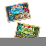 Melissa & Doug Wooden Magnets Set - Animals and Dinosaurs with 40 Wooden Magnets