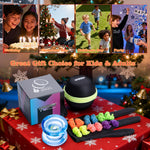 MAGICYOYO K2 Crystal Plastic Yoyo for Kids 8-12 & Beginners, Durable PC Responsive Yoyo Professional with Finger Spin Hub, Includes 12 Yo yo Strings, Glove & Bag (Crystal Blue)