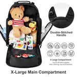 SHARKMOUTH Diaper Bag Backpack for Dad and Mom, Military Molle diaper Pack with Insulated Bottle Holders and Wipe Pocket