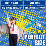 Skylety 50 Pcs Comics Foam Gliders Airplane Toys for Kids, Foam Paper Airplane, Comics Birthday Party Favors Goodie Bag Stuffers Outdoor Flying Toys Bulk Prizes for Kids Classroom